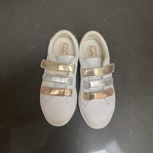 Kids white Keds tennis shoes